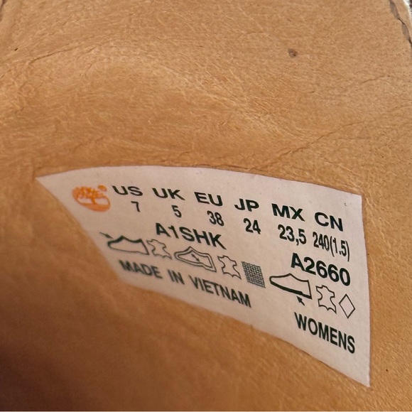 Timberland Marge Slingback Ankle Bootie Brown Leather Heels Size 7 - Picture 8 of 9